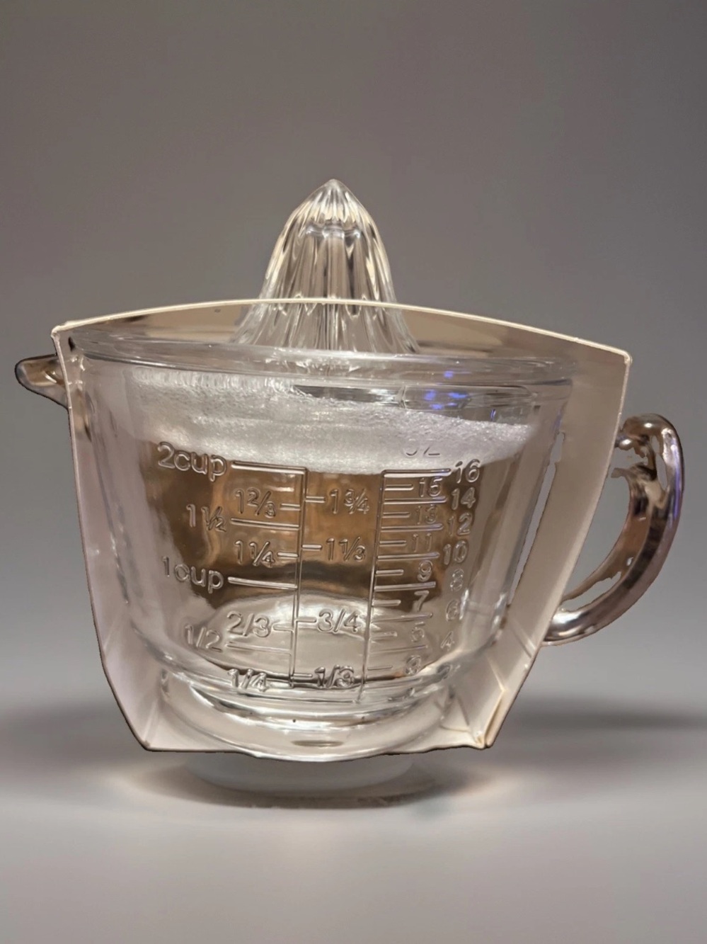 JOIE FOOTED GLASS CITRUS JUICER SET